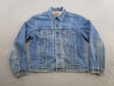 Vintage Levi's Denim Trucker Jacket Type 3 Sz 44 USA Made 70506-0217 Medium READ