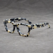 Thick Acetate Retro Square Eyeglasses Frames Men Women Leopard Glasses Frames