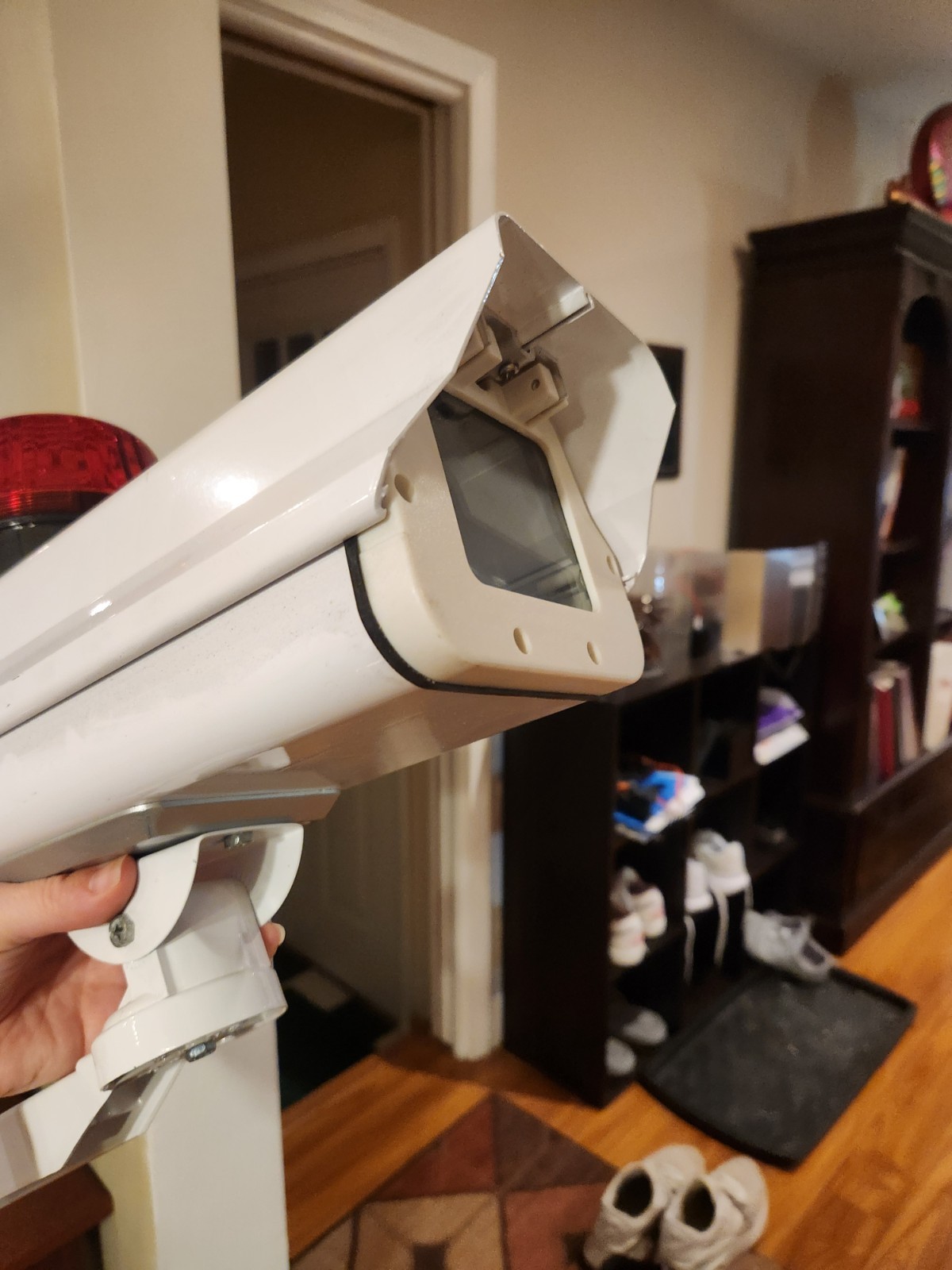 Aluminum Housing for CCTV Security Surveillance Outdoor Camera Box w/Strobe