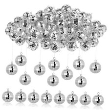 200 PCS Disco Ball Ornaments, 1.1 Inch Mirror Disco Ball Ornaments Mini