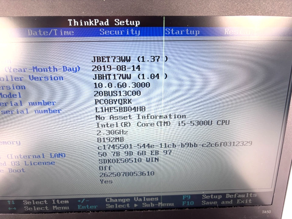 Lenovo ThinkPad T450 - 14" HD, 2.3GHz i5, 8GB RAM, SIN SSD Foto 3 de 4