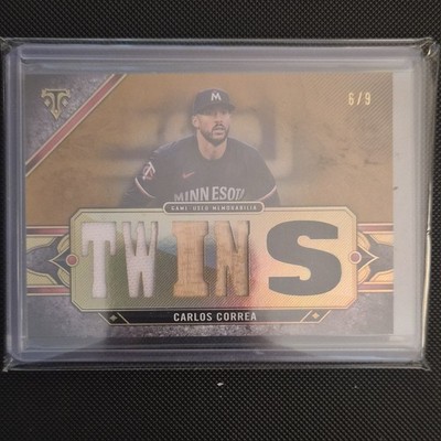 Topps 2024 Triple Threads Carlos Correa Twins Triple Threads Relics Gold /9 MEM