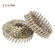 3/4" × 0.12" 15 Degree Electro Galvanized Coil Roofing Nails 7200 Pack  New