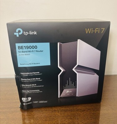 TP-Link Tri-Band BE19000 WiFi 7 Router (Archer BE800) - NEW, OPEN BOX - **READ**