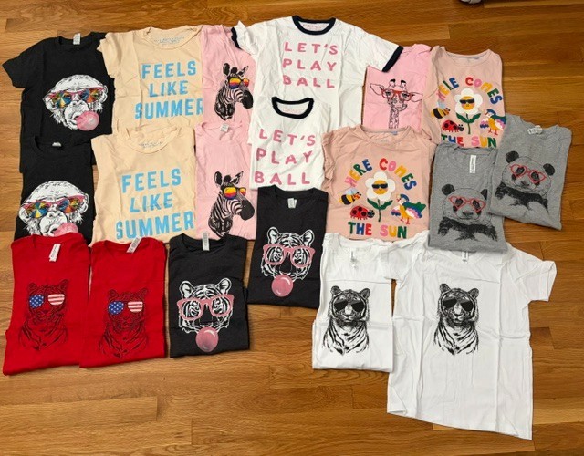 Lot of 19 Youth Girls Small T-Shirts Miscellaneous