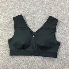 Tommie Copper Sports Bra Womens Large Zip Front Shoulder Support Activewear