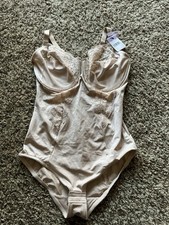 Maidenform Firm Control Shaping Bodysuit 40D Beige New With Tags Style 1456