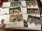 GB STAMPS ROYAL MAIL RECENT FIRST DAY COVER SET 2008-12 ROYAL HOUSES MINI SHEETS