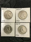 FRANKLIN HALF DOLLARS LOT OF 4