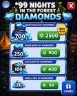 💎99 Nights in the Forest Diamonds, Cheapest + Fastest