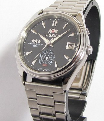 Vintage ORIENT Crystal STARS Men Automatic Japan Wristwatch