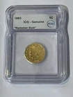 1883 Liberty V "Racketeer" Nickel Type 1 No Cents ICG Genuine Gold Plated Coin