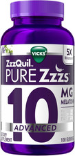 Pure Zzzs Advanced Melatonin Gummies, Sleep Aid with Chamomile  Lavender for Ad