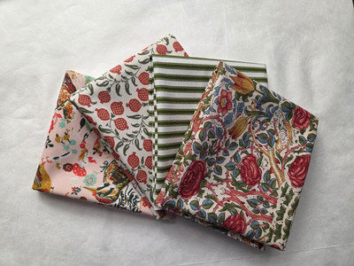 4 Fat Quarters, Green  Version 6