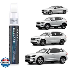 COSLAKE Car Touch Up Paint(Crystal White(707)) for Volvo, Car Paint Scratch R