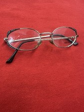 Vintage Gianni Versace Eyeglasses -Model H55, Col. 09M, Gold Stones Designer
