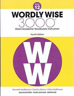 Wordly Wise, Grade 12 - Paperback, by Hodkinson Kenneth - Very Good h