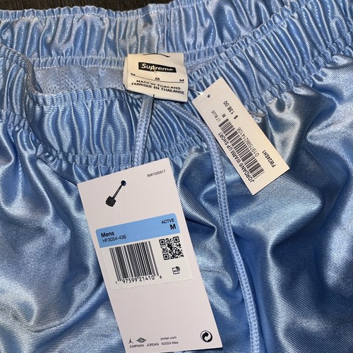 SUPREME Michael Jordan SHORTS Blue Basketball Shorts Size Medium FW24 Rare Htf - Picture 5 of 8