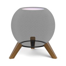Yibracki Speaker Stands Wooden Desktop for Homepod Mini Table Stand, Black