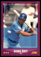 George Brett 1988 Score #11 Royals MLB READ FREE SHIPPING AutographDen