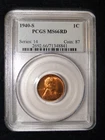 1940-S LINCOLN WHEAT CENT PCGS MS66RD
