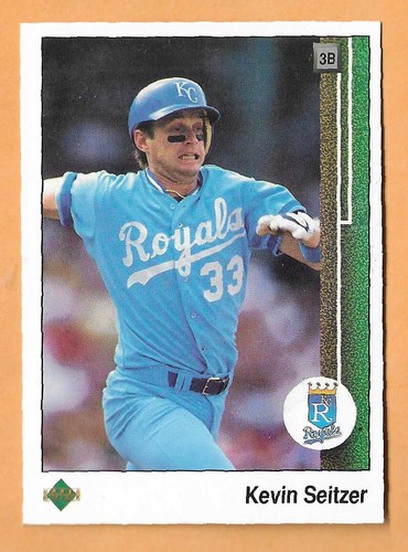 KEVIN SEITZER KANSAS CITY ROYALS #510 - UPPER DECK NM-MT 1989 - Picture 2 of 2