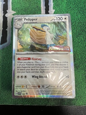 Pokemon SEALED Pelipper SVP 022 SV Paldea Evolved Build-n-Battle Prerelease Pack