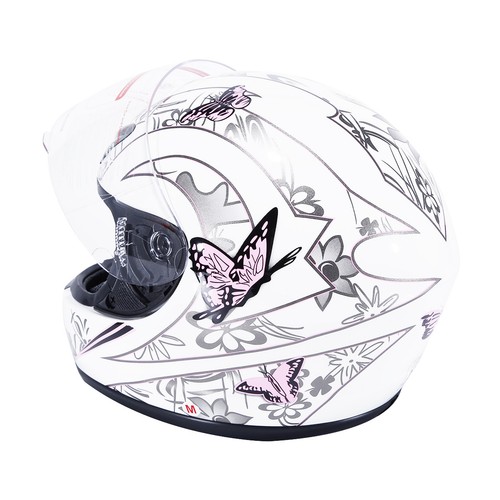 DOT Adult Butterfly Flip Up Full Face Motor Street Dirt Bike ATV Helmet S M L XL - Picture 7 of 16
