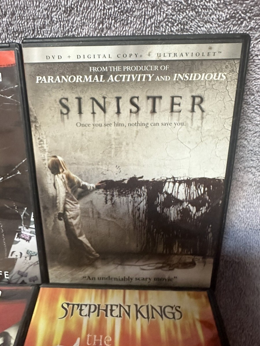 6X Horror DVD Lot -Sinister, Ma, Inmate Zero, The Stand, Rings