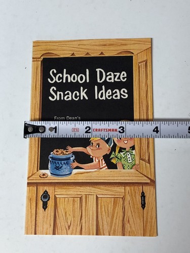 Folleto folleto de recetas de cocina con encanto de campo ideas de bocadillos aturdidos escolares de colección - Imagen 5 de 5