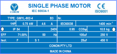 1. KW 2 HP Single Phase Electric Motor, 1440 Rpm At Best Price In