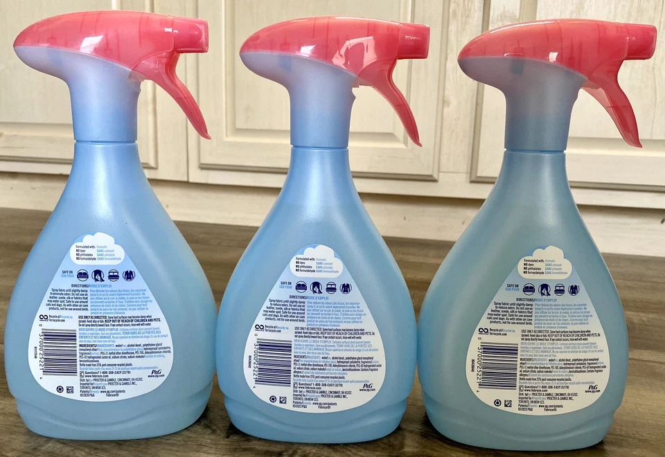 NUEVO Lote de 3 Refrescantes de Tela Febreze Downy April Fresh 27 OZ ea *embalaje antiguo* Foto 3 de 4