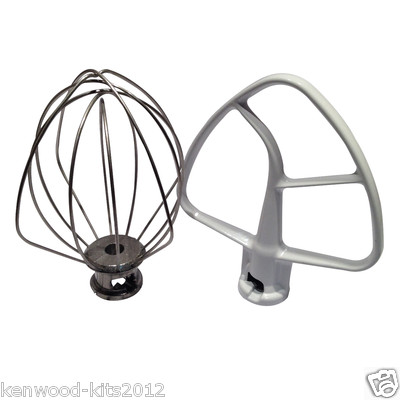 Kitchenaid Artisan Beater K45B & Whisk K45WW Genuine Spares For Tilt Head Mixer 