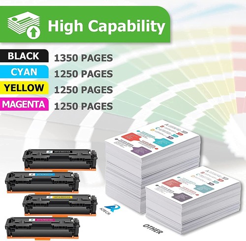 4x Toner für HP 207A W2210A Color LaserJet Pro MFP M283fdw M282nw M255dw M255nw - Afbeelding 2 van 6
