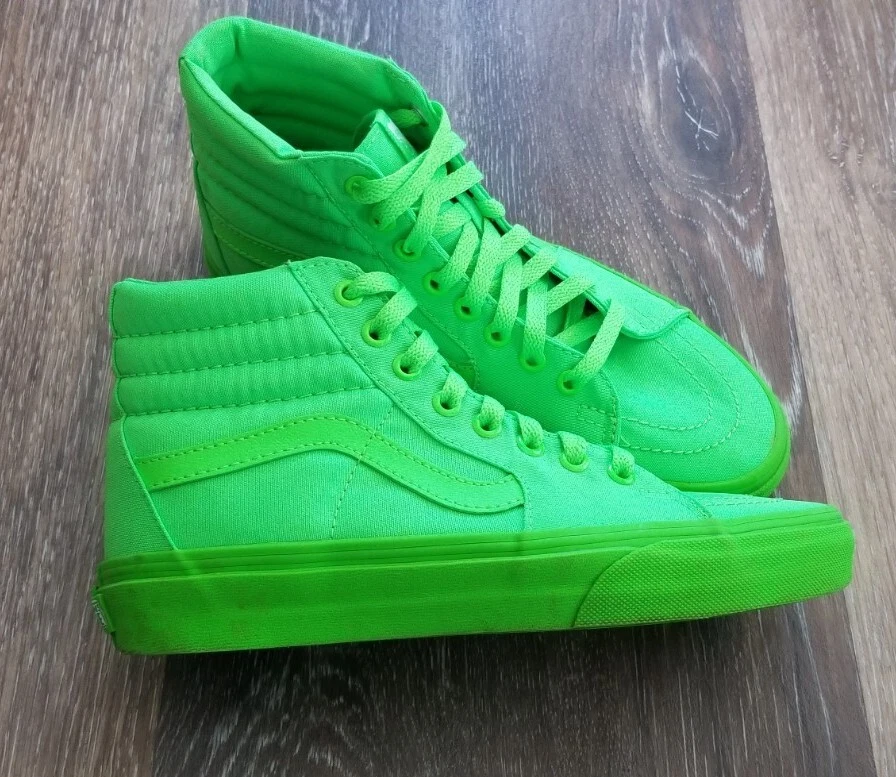 Neon blue high top vans Clearance