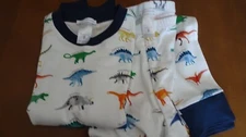 Pottery Barn Kids Finn Dino 8  tight fit pajamas 2 piece photo shoot sample
