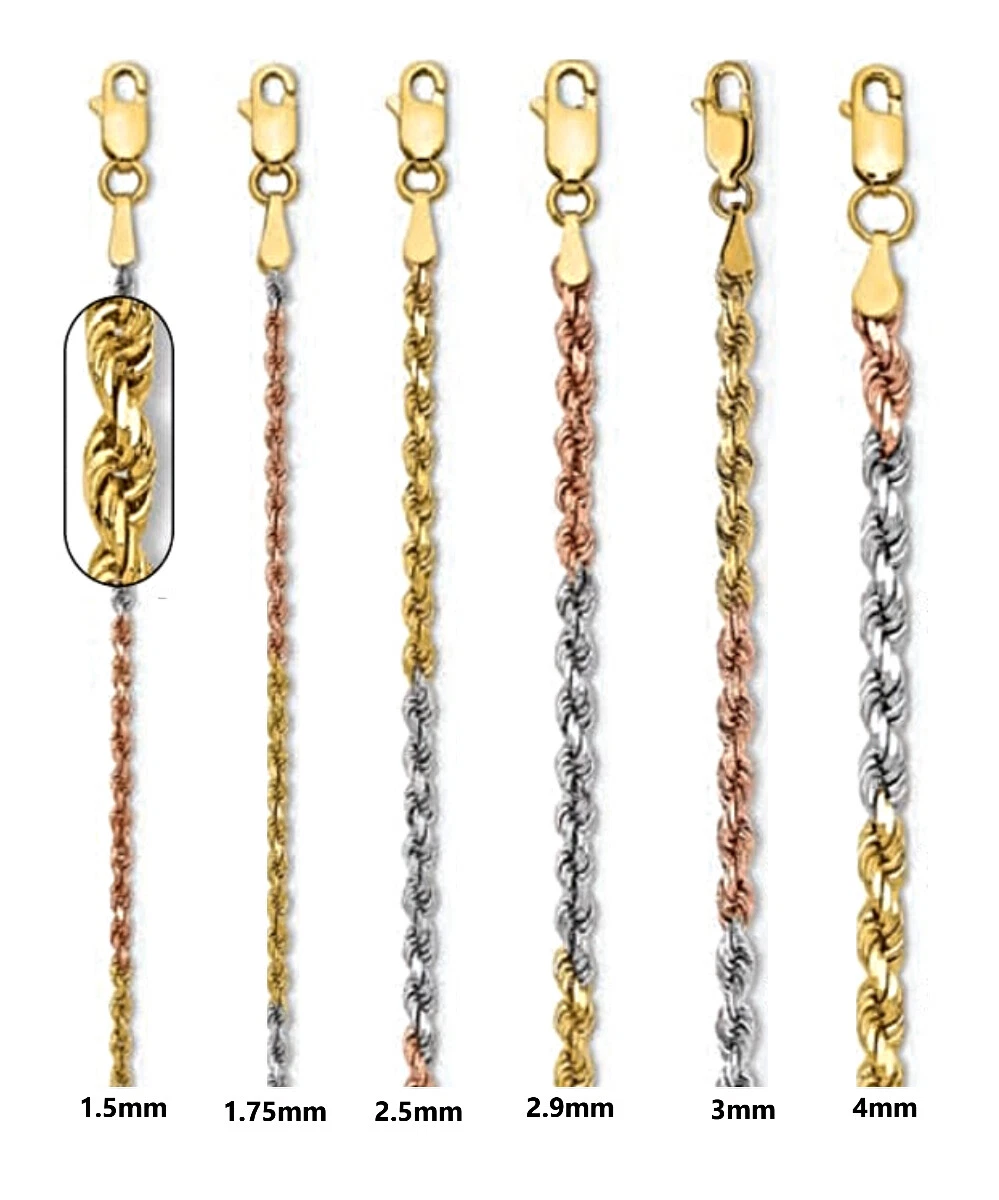 Rope type shop necklace