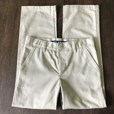 Boys 10 French Toast Khaki Twill Pants Adjustable Waist School Uniform Relaxed