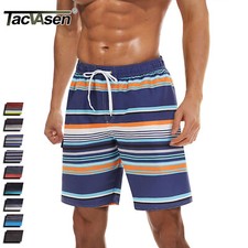 Mens Casual Board Shorts Swim Trunks Quick Dry Beach Shorts Mesh Lining Swimwear