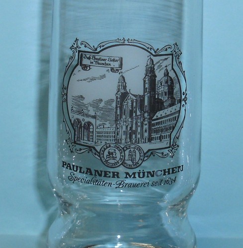 Paulaner München, Brauerei Glas, Bild Theatiner Kloster, 0,25 l Bierglas alt - Bild 3 von 3