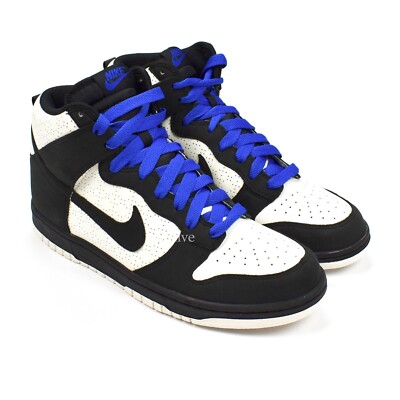 Size 9 - Nike Dunk High Sail Black Royal for sale online | eBay