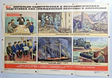 Stalker / Radiation / Gas Mask / Chernobyl / Nuclear War /  VTG Poster  36/24 in