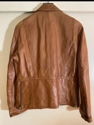 (希少)70s Valentino uomo Blouson Jacket Vintage Men's Valentino 70's style Leather Jacket, Size 50EU