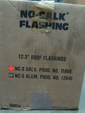 12x OATEY 3" Pipe Flashing No Caulk Roof Vent Flash 3in. Galvanized 11866 