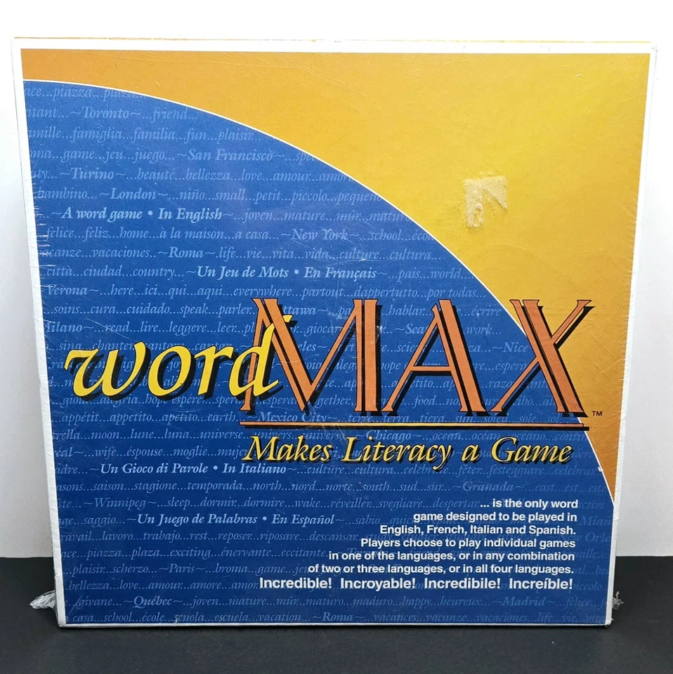 Vintage WordMax Makes Literacy A Game Multi language Word Game English FR SP NEW - Image 2 of 4