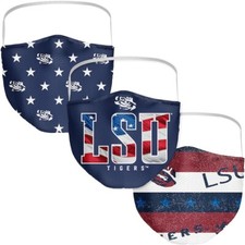 LSU Tigers Fanatics Branded Adult Patriotic Face Covering 3-Pack