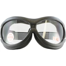 Global Vision Big Ben Motorcycle Goggles Black Frame Clear Lens