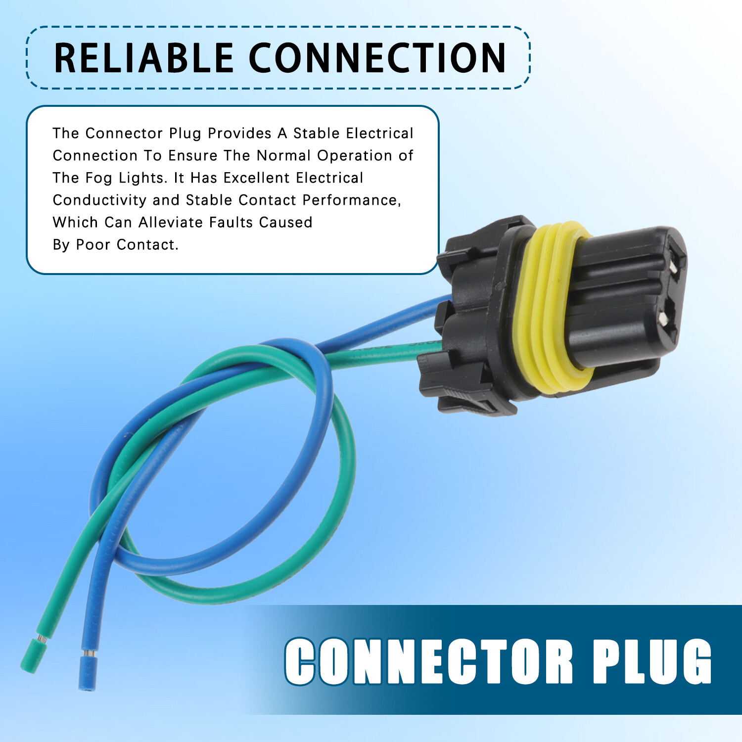 Fog Light Wire Bundle Plug 2-Way Fit for Ford F-150 2000-2009