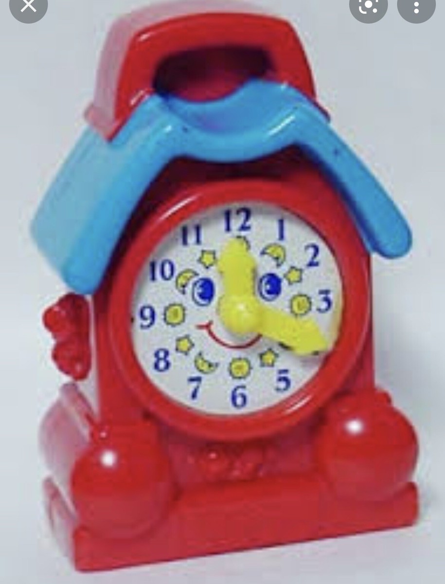 McDonald’s 1996 Fisher-Price plastic Happy Meal toy clock NIP