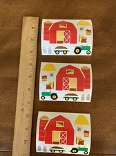 3 sheets of vintage Mrs. Grossman's stickers - "Barnyard" 1993